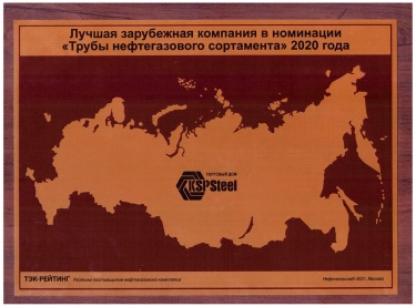 «Мұнай-газ түржиынындағы құбырлар» тобындағы 2020 жылғы үздік компания