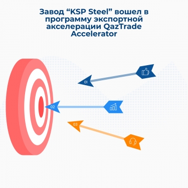Завод «KSP Steel» вошел в программу экспортной акселерации QazTrade Accelerator